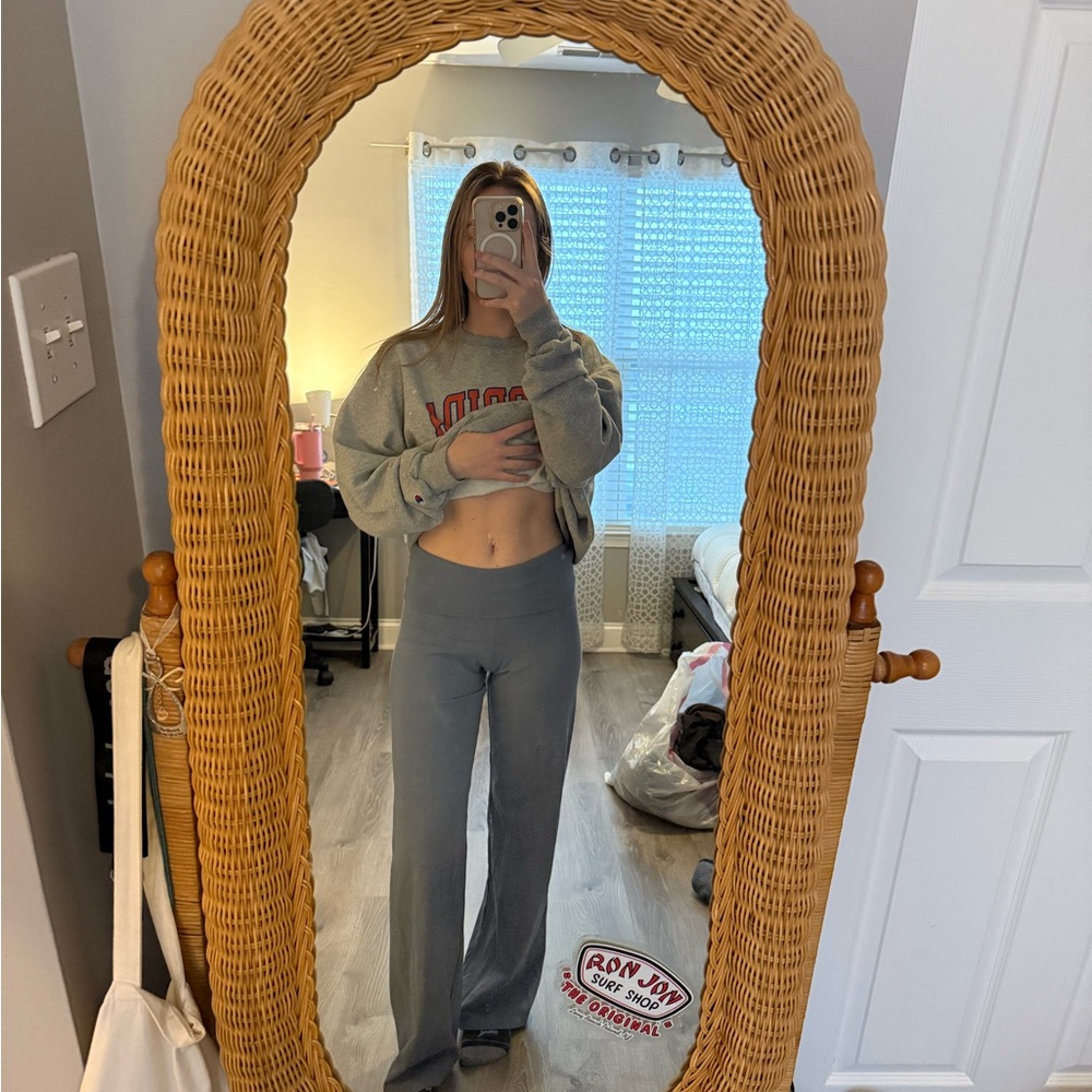 Navy blue Brandy Melville foldover pants